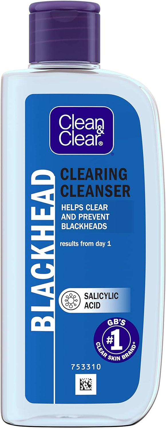 Clean & Clear Remove Blackhead Clearing Cleanser Salicylic Acid 200ml