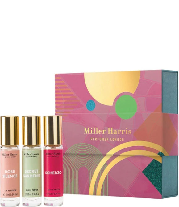 Miller Harris Floral & Sweet Trio Gift Set 3 X 10ml Edp Spray