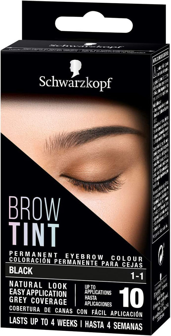 Schwarzkopf Brow Tint Professional Eyebrow Colour - Black