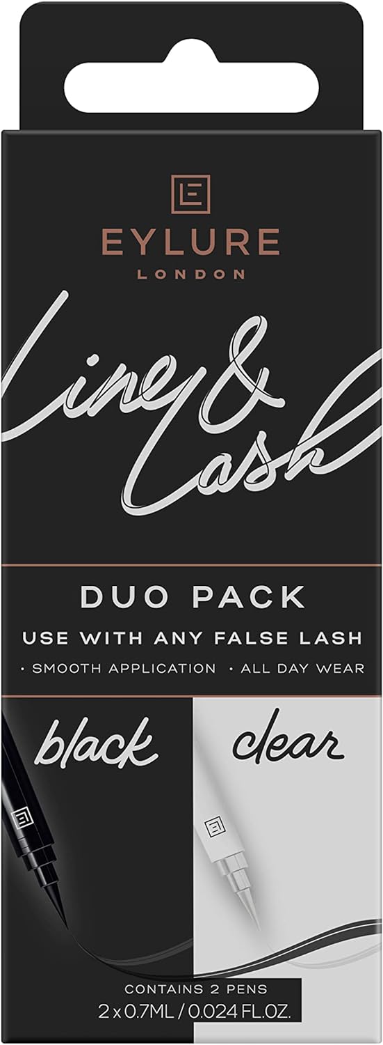Eylure Line & Lash Wimpernklebestifte Duo Kit Schwarz & Klar 2 x 0,7ml