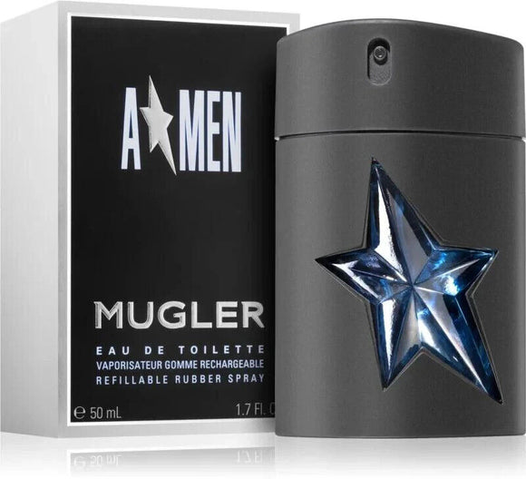 Thierry Mugler Angel Men 50ml Edt For Him Refillable And In Rubber Flask