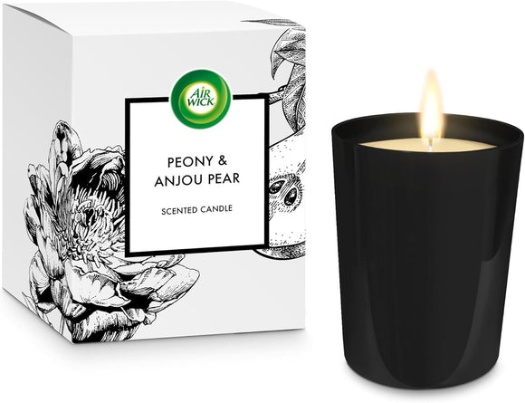 Air Wick Peony & Anjou Pear Scented Candle 220g 40 Hours Burn Time