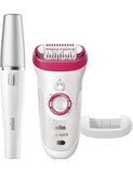 Braun Silk Epil 9 Bonus Edition Wet & Dry Epilator + Face Epilator