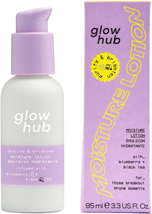Glow Hub Moisture Lotion With Blueberry + Black Tea For Blemish Prone Skin 95ml
