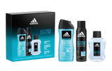 Adidas Ice Dive Mens Gift Set 100ml Edt + 250ml Shower Gel + 150ml Deodorant Body Spray