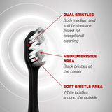 LG Reach Dual Sonic Electric Toothbrush Red / Black + 4 Toothbrush Heads