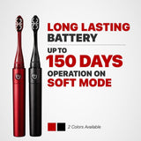 LG Reach Dual Sonic Electric Toothbrush Red / Black + 4 Toothbrush Heads