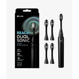 LG Reach Dual Sonic Electric Toothbrush Red / Black + 4 Toothbrush Heads