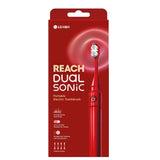 LG Reach Dual Sonic Electric Toothbrush Red / Black + 4 Toothbrush Heads