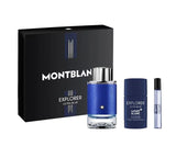 Montblanc Explorer Ultra Blue Mens Gift Set 100ml Edp + 7.5ml Edp + 75ml Deodorant Stick