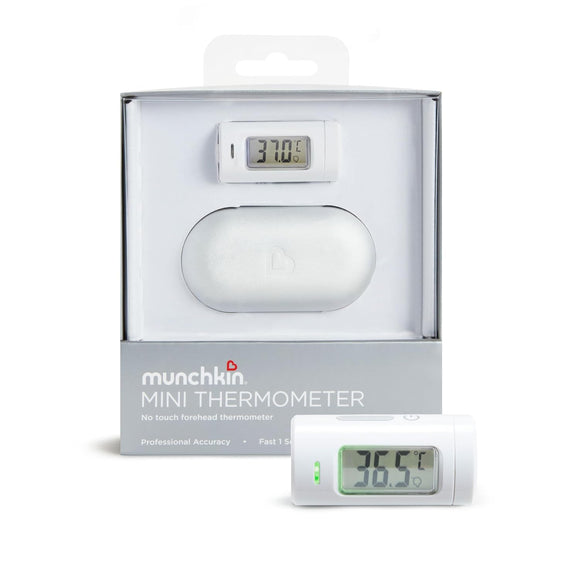 Munchkin No Touch Mini Forehead Led Thermometer + Storage Case With Magnetic Closure