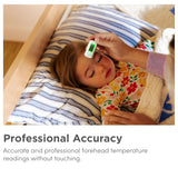 Munchkin No Touch Mini Forehead Led Thermometer + Storage Case With Magnetic Closure