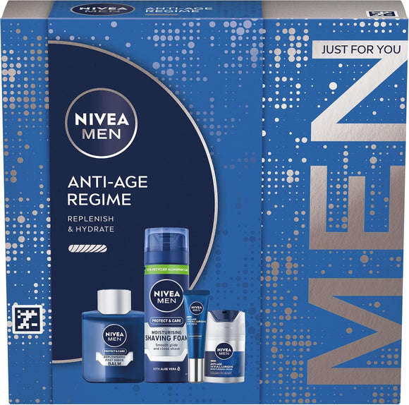 Nivea Men Anti Age Regime Gift Set Replenish & Hydrate Mens Skincare Set
