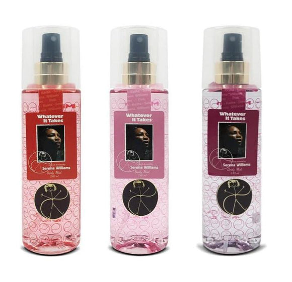 Serena Williams Whatever It Takes Body Mist Collection 4 X 240ml