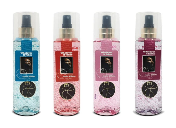 Serena Williams Whatever It Takes Body Mist Collection 4 X 240ml