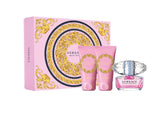 Versace Bright Crystal Geschenkset 50 ml EdT + 50 ml Duschgel + 50 ml Körperlotion 