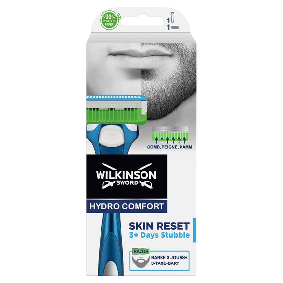 Wilkinson Sword Hydro Comfort Skin Reset 3 Day Stubble Razor + Cartridge