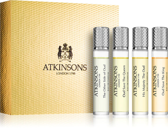 Atkinsons Oud Intense Travel Gift Set 4 X 10ml - Unisex