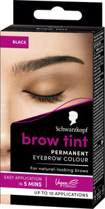 Schwarzkopf Brow Tint Professional Eyebrow Colour - Black