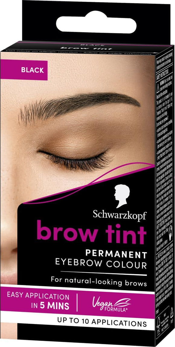 Schwarzkopf Brow Tint Professional Eyebrow Colour - Black