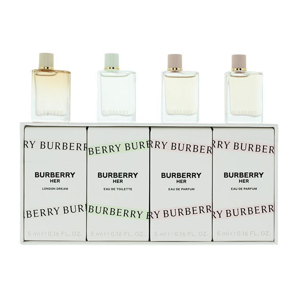 Burberry Her Mini Perfume Gift Set For Women 4 X 5ml