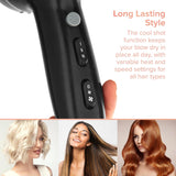 Carmen Hair Dryer With Concentrator Nozzle 3 Heat Levels & 2 Speeds 2200 Watts