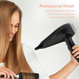 Carmen Hair Dryer With Concentrator Nozzle 3 Heat Levels & 2 Speeds 2200 Watts