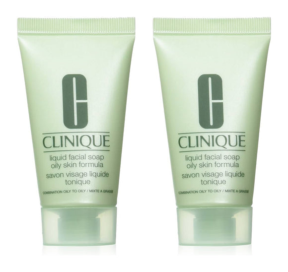 2 x Clinique Liquid Facial Soap Oily Skin Formula Mini 30ml