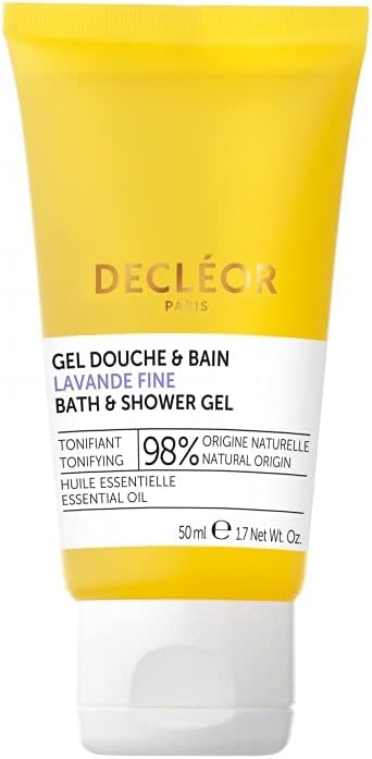 Decleor Fine Lavender Bath & Shower Gel 50ml Tonifying With Essential Oil