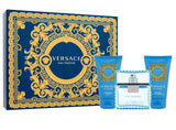 Versace Man Eau Fraiche Geschenkset 50 ml EdT + 50 ml Duschgel + 50 ml Aftershave-Balsam