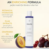 Philip B Icelandic Blonde Shampoo, Tonkorrektur und Aufhellung, Pflaume und Traubenkern, 220 ml 