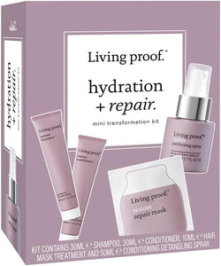 Living Proof Hair Transformaton Kit Hydration & Repair 4 Piece Mini Giftset