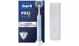 Oral-B Pro Series 3 Electric Toothbrush With Visible Gum Pressure Control + Travel Case - Blue