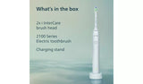 Philips Sonicare 2100 Electric Toothbrush White Dual Speed Settings