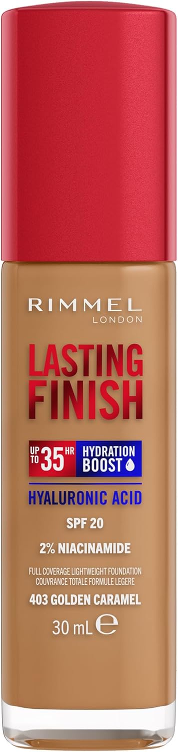 Rimmel Long Lasting Finish Foundation Up To 35 Hours Spf 20 - 403 Golden Caramel