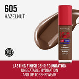 Rimmel Long Lasting Finish Foundation Up To 35 Hours Spf 20 - 605 Hazelnut