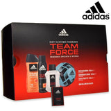 Adidas Team Force Mens Perfume Gift Set 100ml Edt+ 250ml Shower Gel + 150ml Deodorant Spray + Mini Football