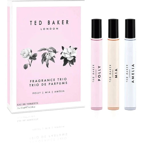 Ted Baker Fragrance Trio Gift Set Womens 3 X 15ml Rollerballs