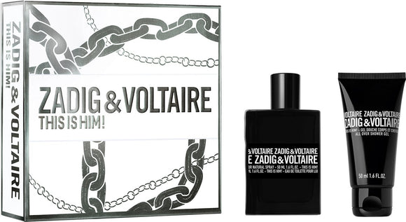 Zadig & Voltaire This is Him Gift Set 50ml EDT + 50ml Shower Gel
