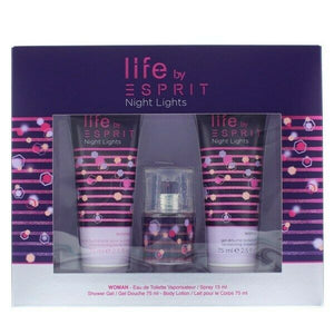 Esprit Night Light Gift Set 15ml Edt + 75ml Shower Gel +75ml Body Lotion