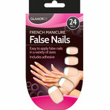 Glamorize – French Manicure – Künstliche Nägel mit Kleber in zartem Rosa, 24-teilig