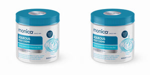 2 Pack - Monica Aqueous Body Creme For Dry Skin 500ml