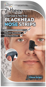 Montagne Jeunesse 7th Heaven Charcoal & Tea Tree Blackhead Nose Strips For Men