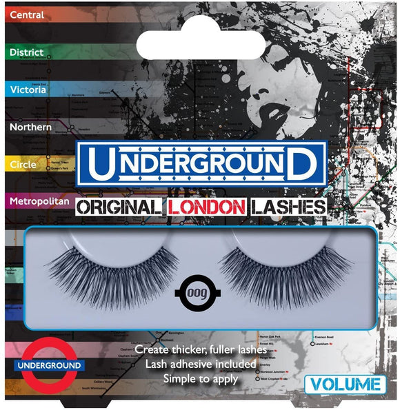 Underground Original London False Eyelashes Volume 009 + Adhesive