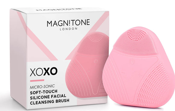 Magnitone XOXO Soft Touch Silicone Facial Cleansing Brush Usb Rechargeable