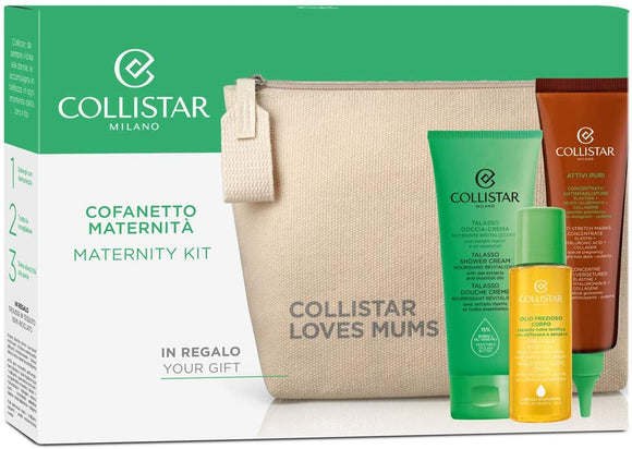 Collistar Maternity Kit Pouch + Shower Cream + Anti Stretch Mark + Body Oil