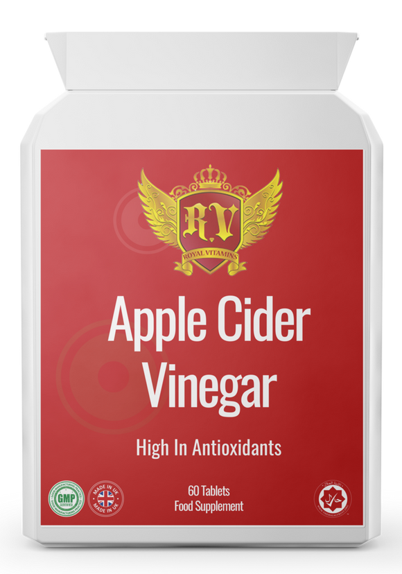 Royal Vitamins Apple Cider Vinegar 500mg High In Antioxidants - 60 Tablets Vegan