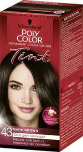 Schwarzkopf Poly Color Permanent Tint Hair Colour Dye - Multiple Shades