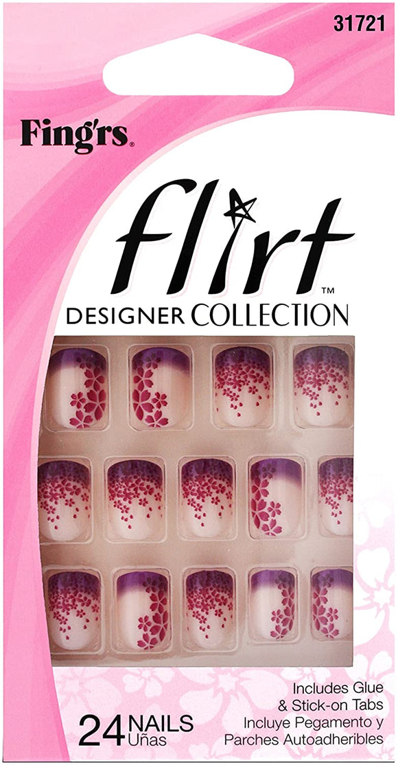 Fing'rs Nail Tips With Glue Assorted Patterns