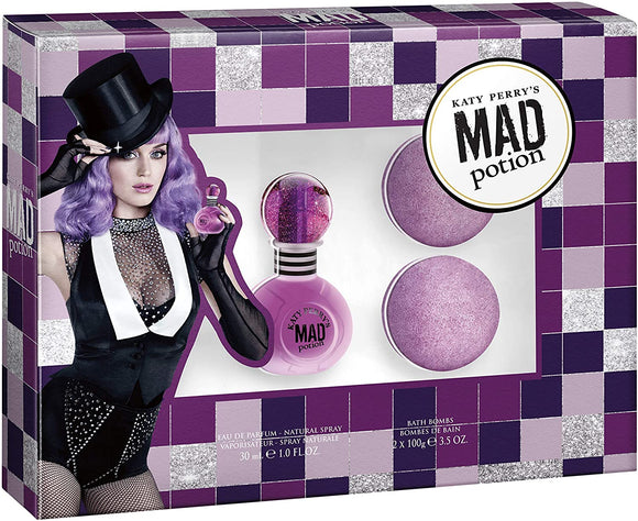 Katy Perry's Mad Potion Gift Set 30ml Edp + 2x100g Bath Bomb